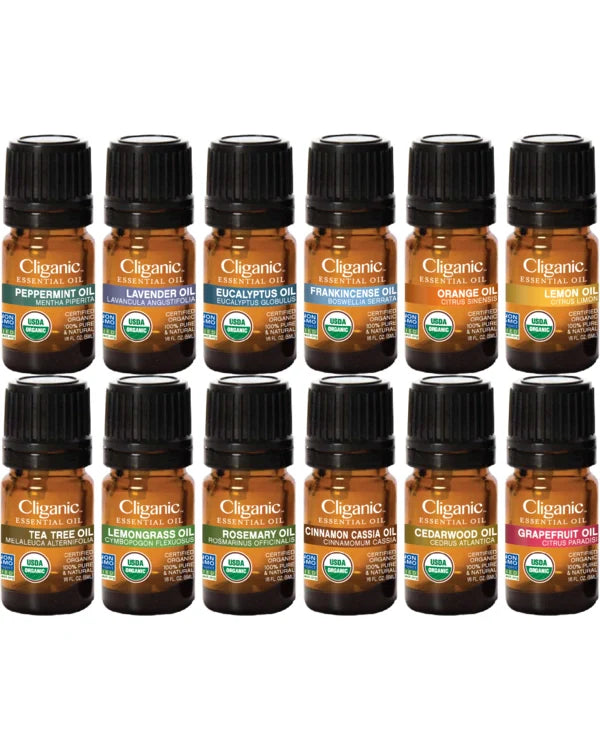 Essential Oils Set - Organic Aromatherapy Set