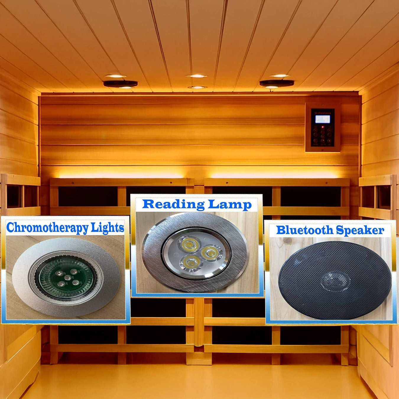 SAUNA ACCESSORIES & CHROMOTHERAPY